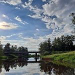 Loimijoki, oikealla uimaranta